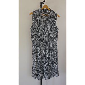 Mossimo Printed Sleeveless Collared Dress